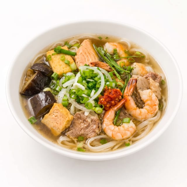 Bún Mắm (Fermented Fish Noodle Soup).