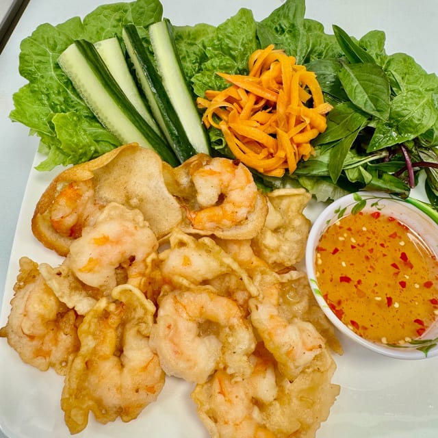 70B. Bánh Tôm Chiên (Vietnamese Shrimp Cake Deep Fried).