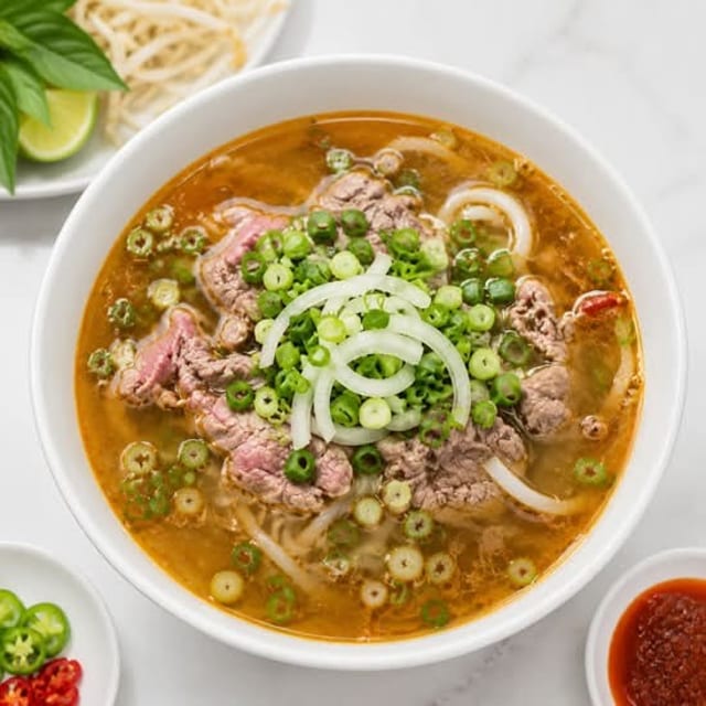 14A. Phở Sate Bò (Satay Beef Noodle Soup).