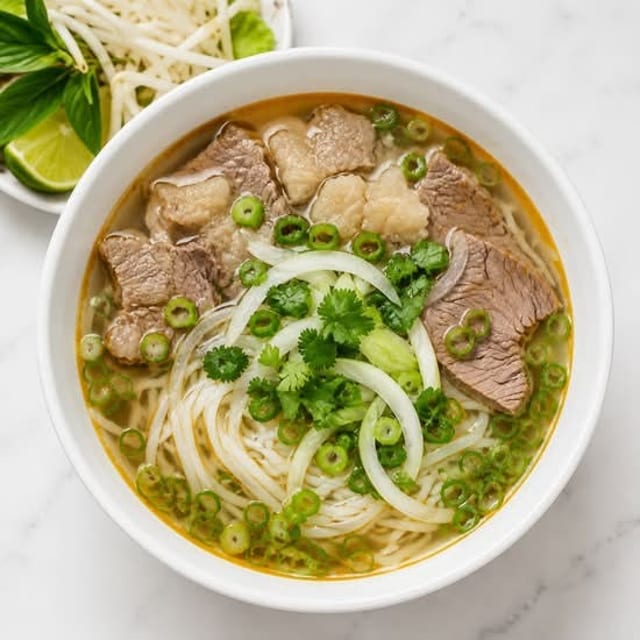 17A. Phở Sate Chín Nam (Satay Beef Brisket Noodle Soup).