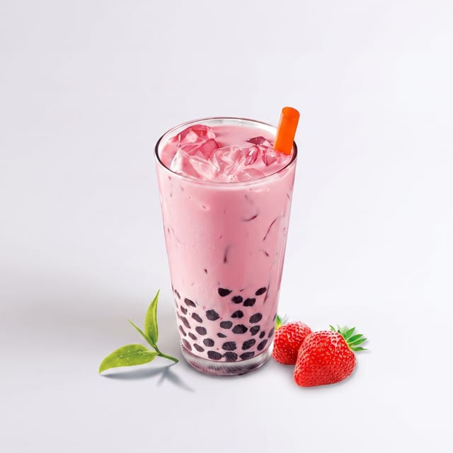 41. Trà Sữa Dâu (Strawberry Milk Tea).