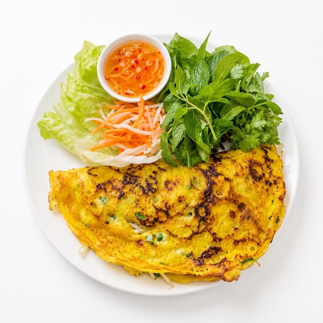 70C. Bánh Xèo (Banh Xeo) Vietnamese Crispy Crepe.