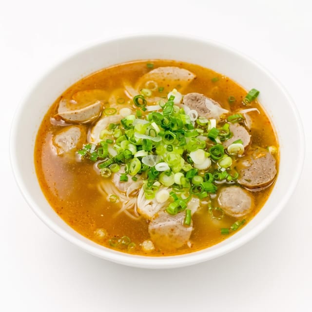 18A. Phở Sate Bò Viên (Satay Beef Ball).