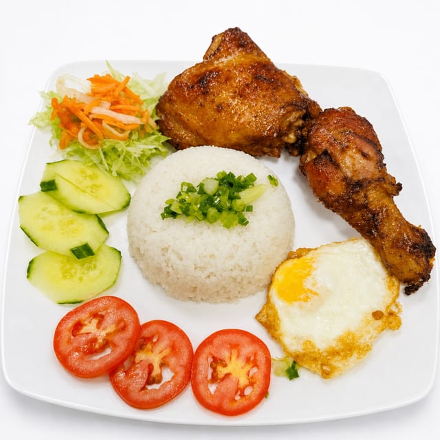 31. Cơm Gà, Trứng Ốp La (Chicken and Egg).