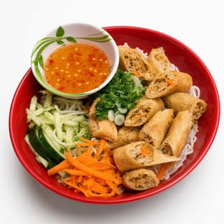 23. Bún Chả Giò (Vermicelli with Egg Rolls)