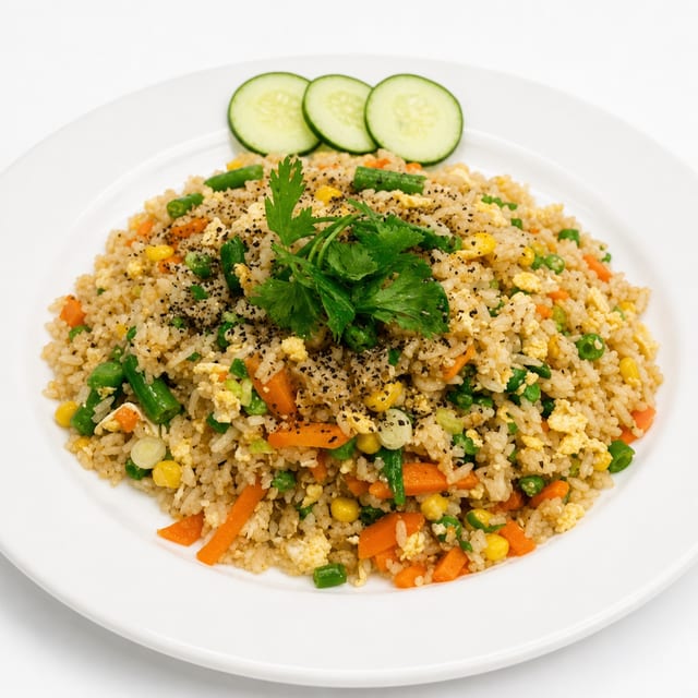 33E. Cơm Chiên Rau Cải (Veggies Fried Rice).