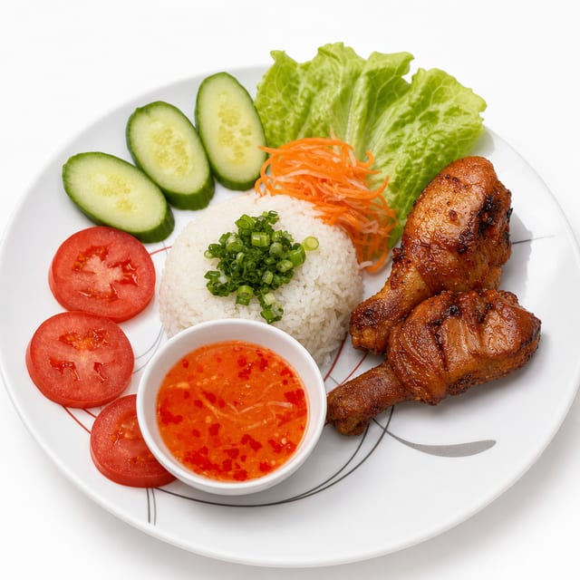 28. Cơm Gà Nướng (Grilled Chicken).