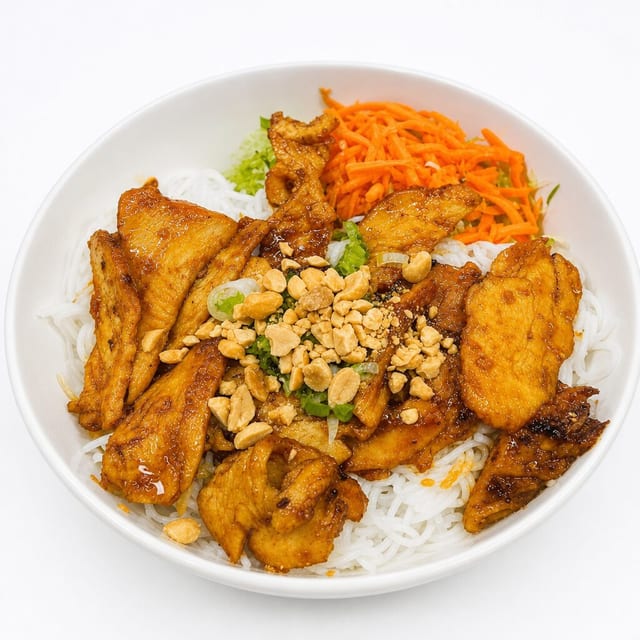 26. Bún Gà Nướng (Grilled Chicken Vermicelli).