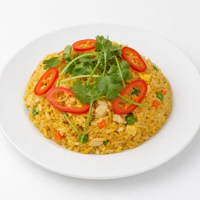 33A. Cơm Chiên Gà Trứng (Chicken and Egg Fried Rice).