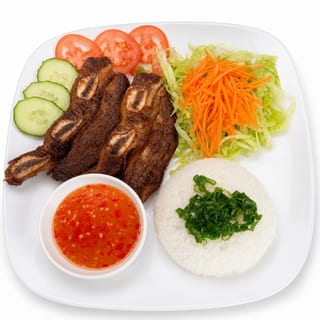 33. Cơm Sườn Bò Đại Hàn (Korean BBQ Short Ribs)