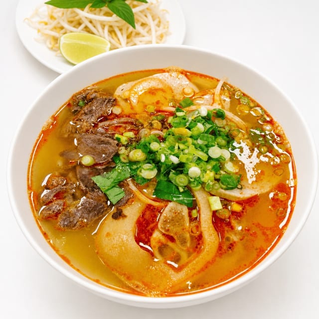 63. Bún Bò Huế (Spicy Hue Noodles Traditional).
